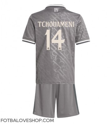 Real Madrid Aurelien Tchouameni #14 Dětské Alternativní Dres 2024-25 Krátký Rukáv (+ trenýrky)
